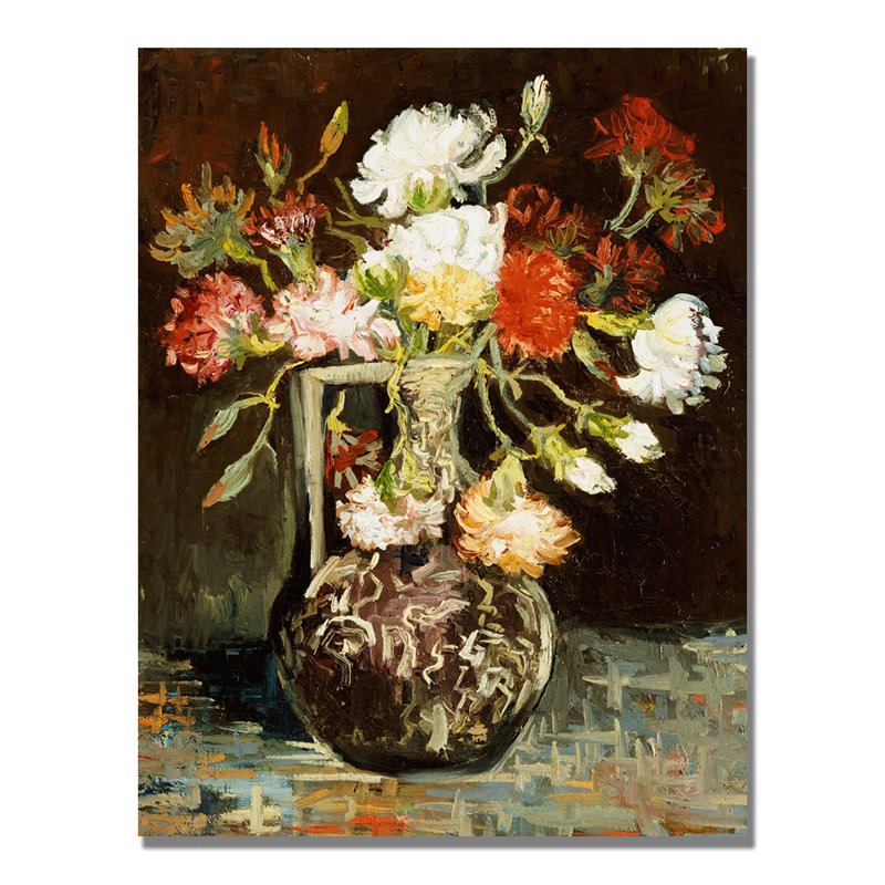 «Bouquet of Flowers II» par Vincent Van Gogh, reproduction sur toile, H 24 po x l 18 po x P 2 po