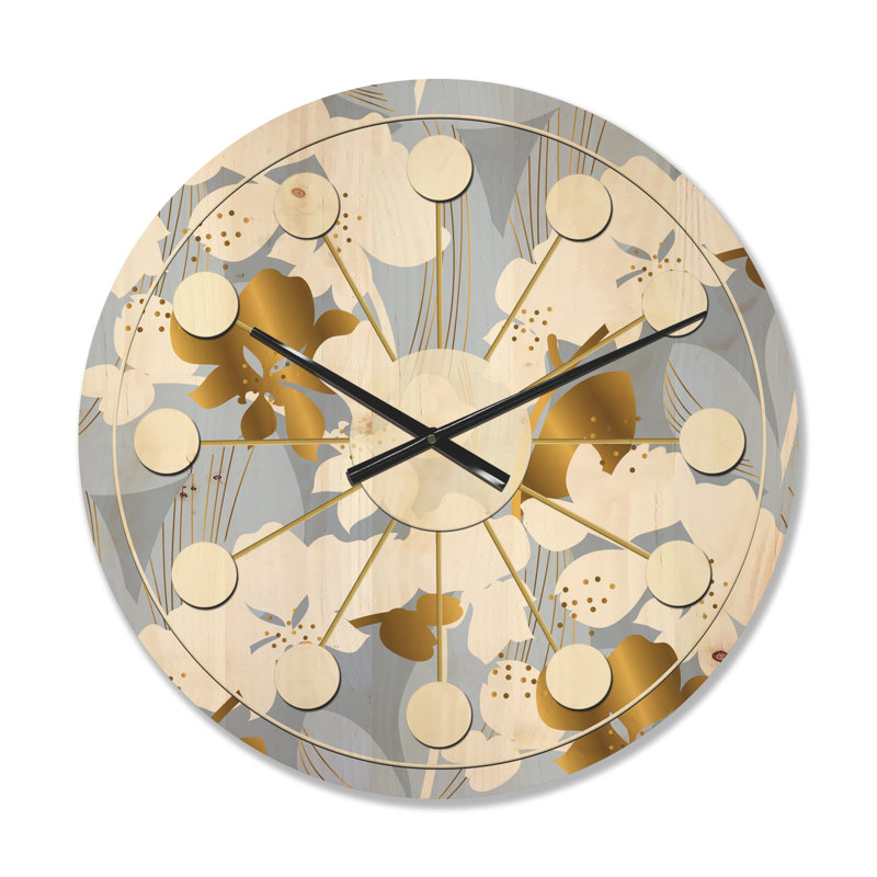 Horloge murale Orchid Blossom, Moyenne