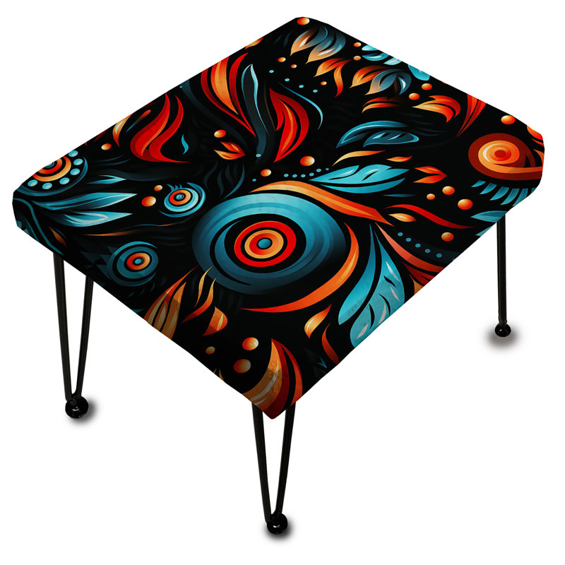 Tribal Essence Motif cachemire - Repose-pieds rectangulaire à motif cachemire