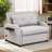 3-in-1 Convertible 41.5'' Sleeper Sofa Chair-1527220187