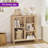 Guinna Farmhouse 5 Cube Bookcase With 3 Adjustable Shelves, Wood Cube Storage Organizer Bookshelf For Small Space, Living Room, Office, Bedroom-2040012410