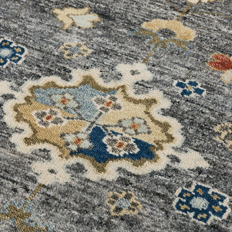 Kule Hand Knotted Wool Oriental Indoor Rug, Rectangle 8' x 10'