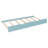Full Size Wood Daybed with Twin Trundle, Built-In Desk & USB Ports – Cloud Blue Kids Bedroom Furniture-117597988