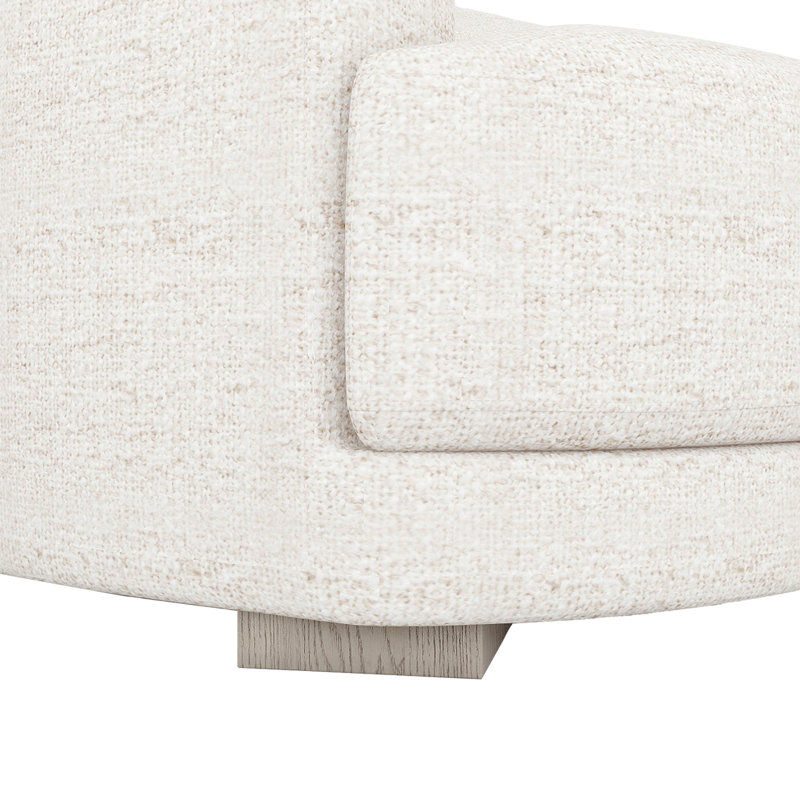 Canapé modulaire 4 pièces Taren, Beige crème, Accoudoir à droite (vu de face)