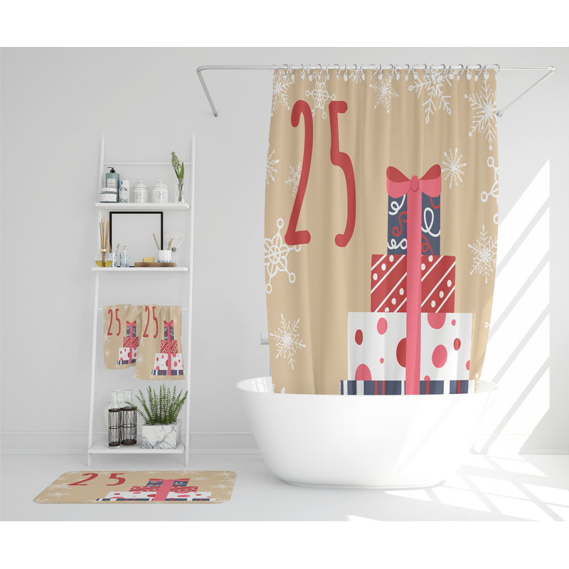 Kenisha Polyester Shower Curtain Set