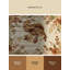 Tapis abstrait moderne et contemporain lavable à la machine Merrionette Halloween - reliure beige-1488047962