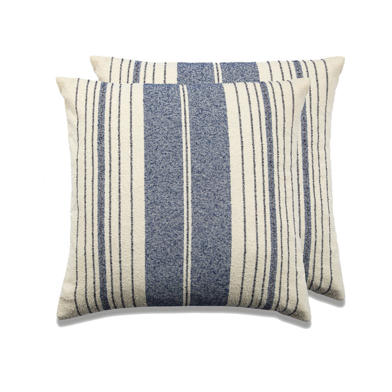 Housse de coussin et insert My Cottage Living, Bleu, Polyester/ Bourre en polyester