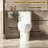 Bathroom Toilet With 1.1/1.6 Dual Flush, 17 - Inch Height, Rimless Siphon Flush Technology, 360 All Around Wash, Soft Closing Seat, 12 Inch Rough In Design And Gloss White Color Modern Circulation,