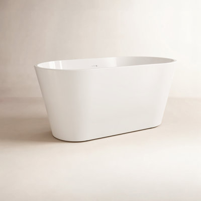 Iris 54" Freestanding Soaking Acrylic Bathtub