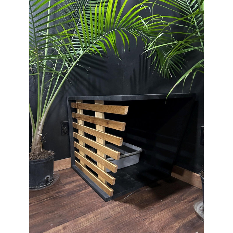 Enceinte de litière fabriquée à la main | Armoire de style meuble, Naturel