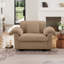 Chaise d'appoint simple rembourrée avec coussins et dossier avec accoudoirs, canapé simple en velours pour une assise confortable
