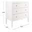 Kat 3-drawer chest of drawers