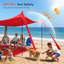 7,5 pi X 7,5 pi Pare-soleil de plage Easy Pop Up avec protection UVF 50+ avec poteaux de stabilité au vent et sacs de sable-129412407-129412409