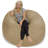 Bean Bag Chair: Giant 5' Shredded Memory Foam Filled Furniture Bean Bag with Removable and Machine Washable Cover - Big Bean Bag Sofa Lounger with Soft Micro Fiber Cover - Multiple Colors and Fabrics-1059799737