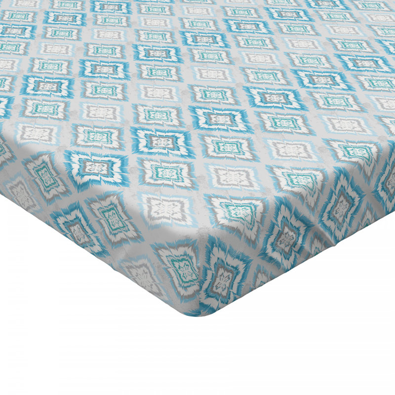 Microfiber Ikat Fitted Sheet, Full Fitted Sheet