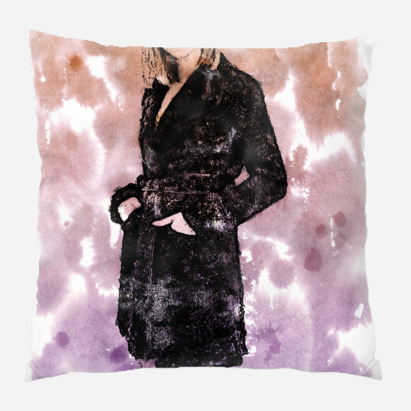 Coussin et insert Poulsbo, Microsuède, Intérieur