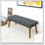 Banc Delilah (tissu) moderne, simple, confortable et durable, banc multifonctionnel