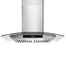 Empava 30" 400 Cubic Feet Per Minute Ducted (Vented) Wall Range Hood with Baffle Filter and Light Included Silver