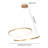 Lustre moderne intelligent 1 lumière avec télécommande Keahi Wi-Fi-788320835