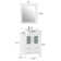 Knutsen 24'' Single Bathroom Vanity with Engineered Marble Top with Mirror