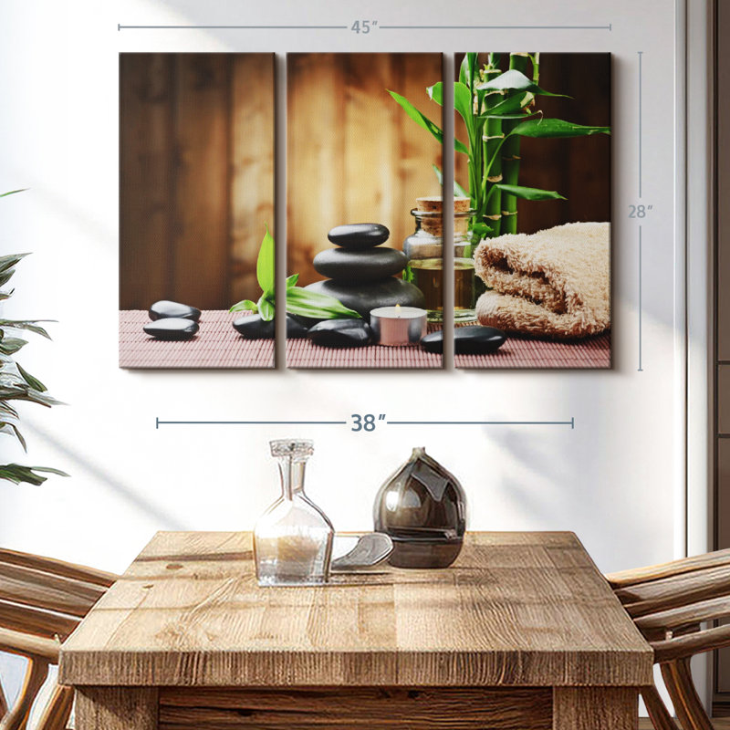 «Spa Design», reproduction sur toile, H 28 po x l 45 po x P 1,25 po