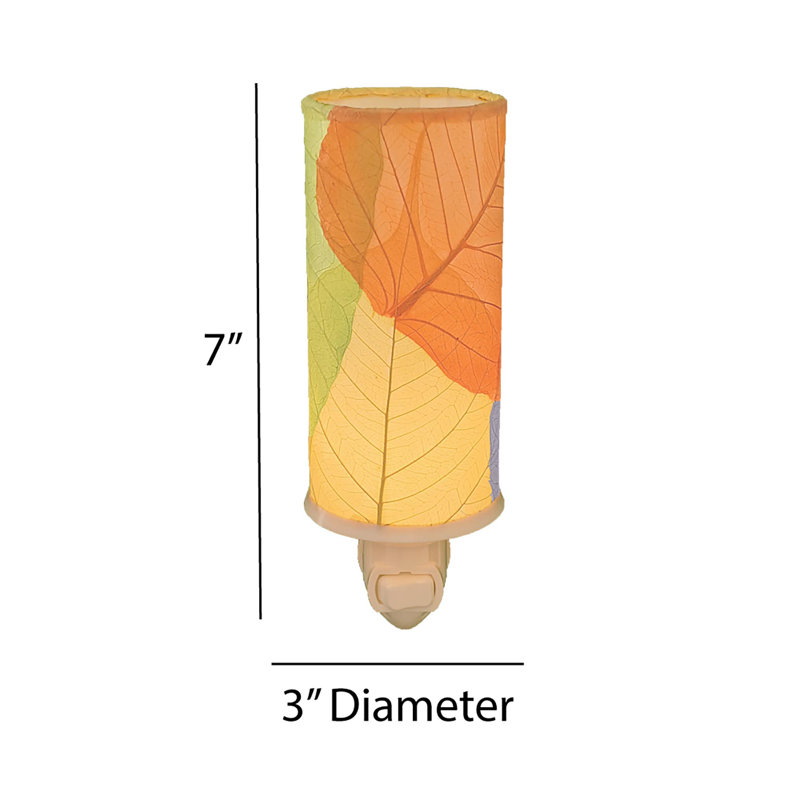 Multi-Color Banyan Leaf Cylinder Night Light