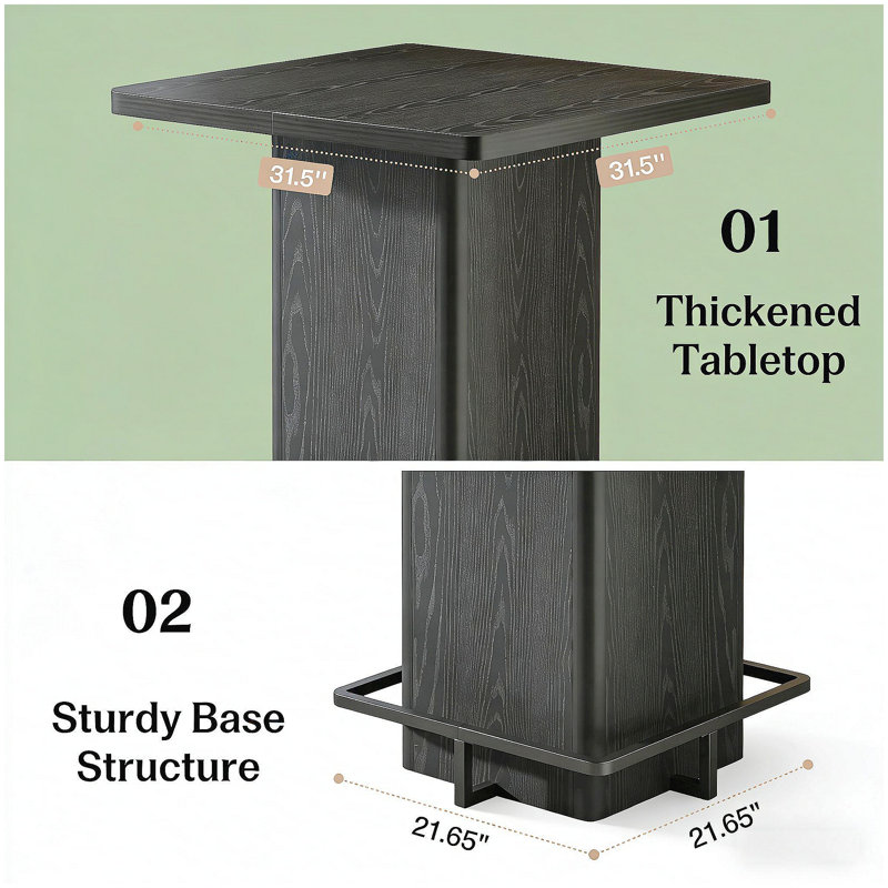 Minimalist Coffee Table,Square Chating Table,Bar Table