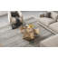 Table basse 35,4 "ronde en verre avec base de rangement géométrique Art Déco-855847331