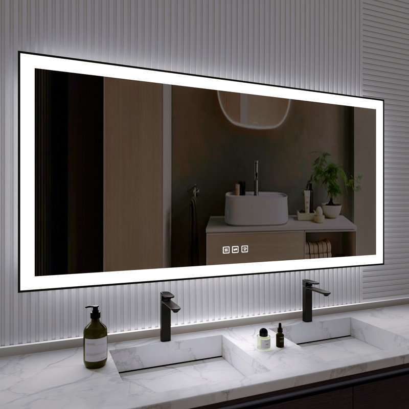 Aluminum Flat Mirror, 36" H x 72" W