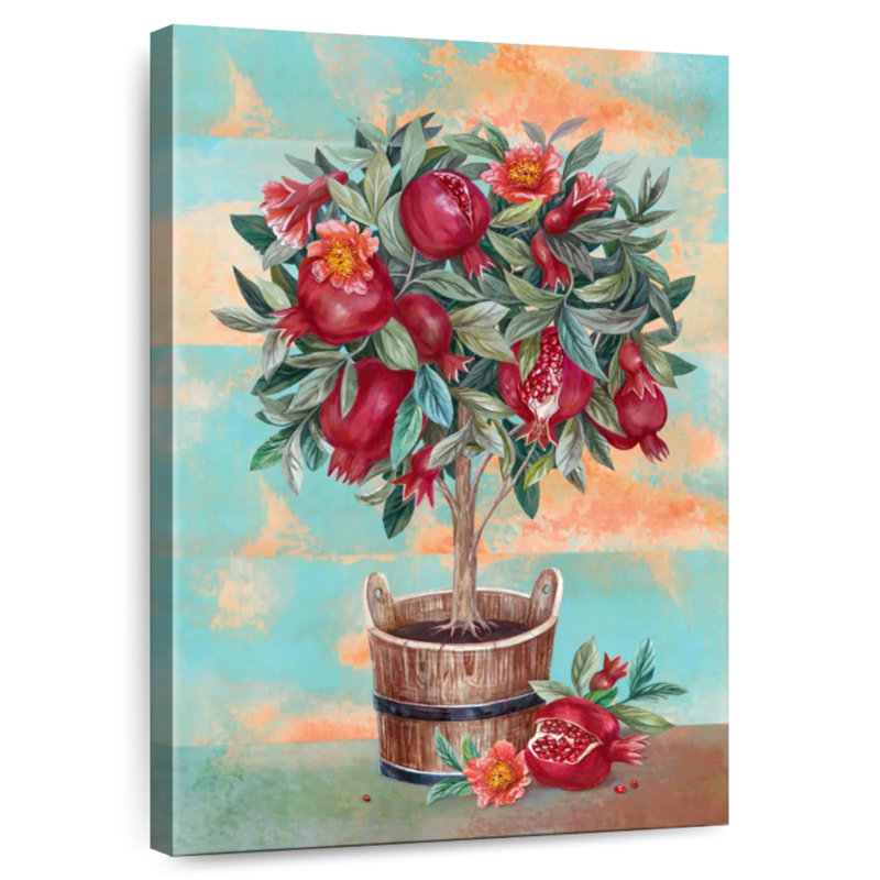 Harnek Pomegranate Tree, 48" H x 32" W