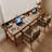 Tan Rectangular Solid Wood desk-108954462