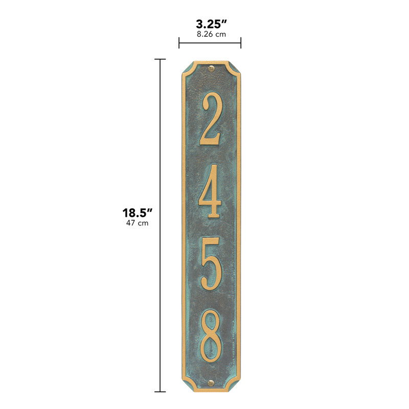 1-Line Wall Mount, Bronze Verdi, Yes