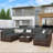 Rosaelena 8 - Person Modular Patio Conversation Sets with Cushions-1883469739-1883469736