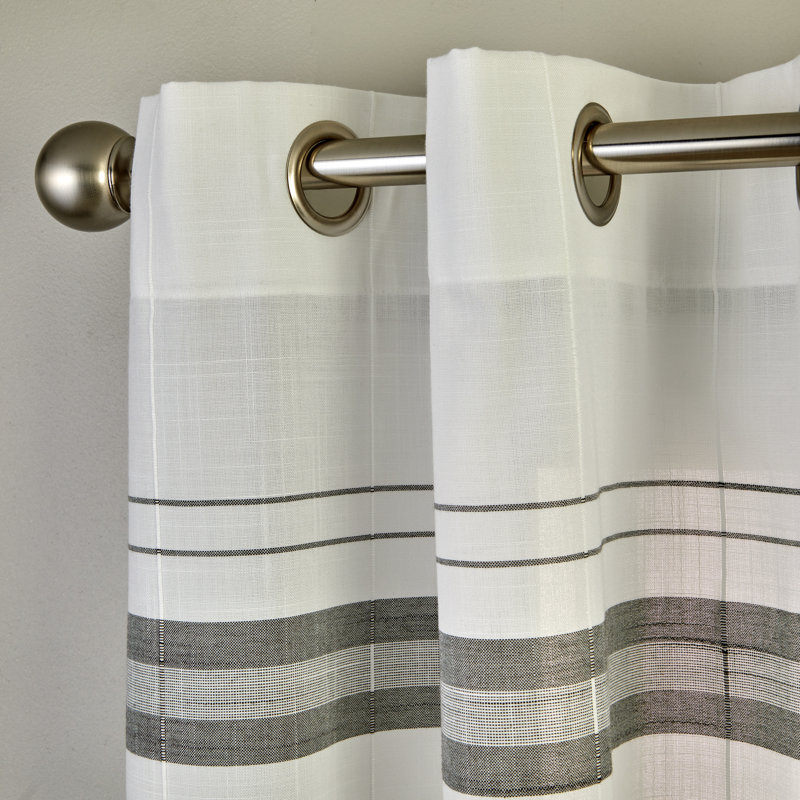 Semi Sheer Curtain Pair, 52" W x 84" L