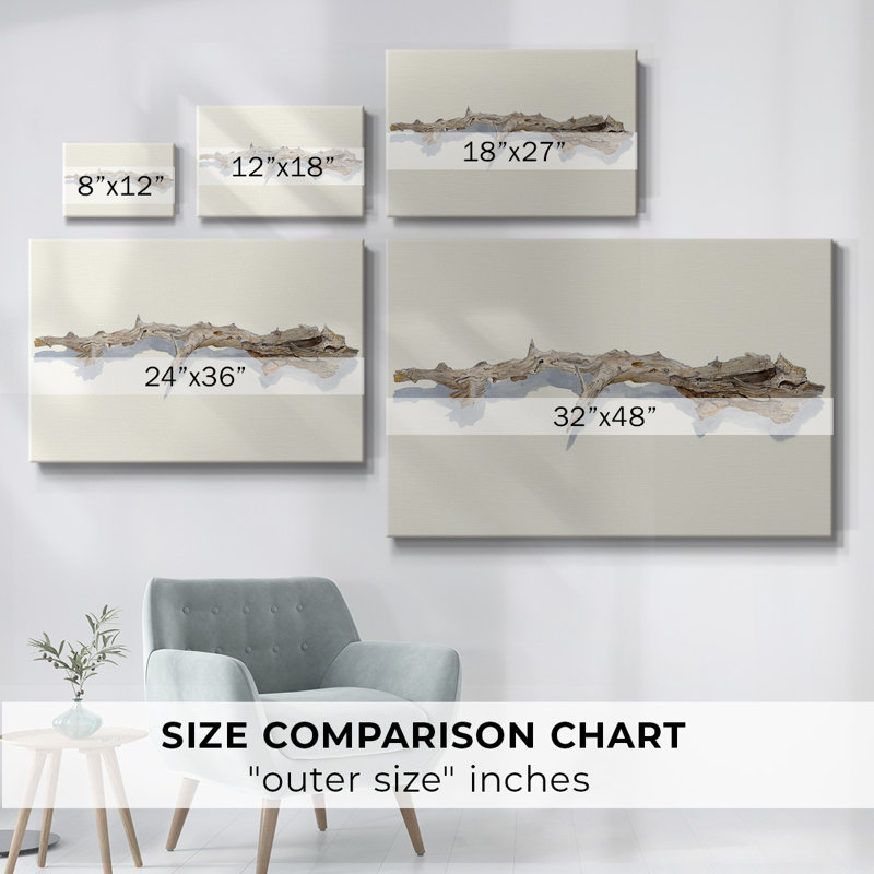 Driftwood Study I-Gallery Wrapped Canvas, 40" H x 60" W