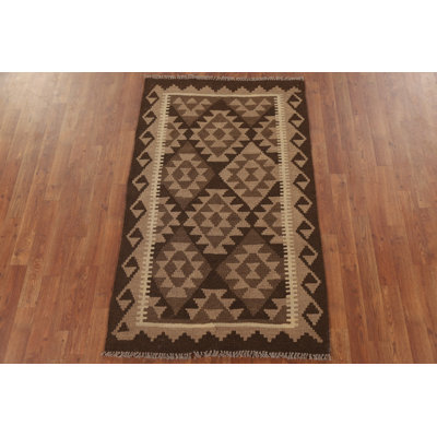 Kilim Reversible Wool Area Rug 3x5