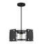 Luminaire suspendu cylindrique à 6 lumières de style barcelo