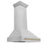 ZLINE Autograph Edition 36 in. Satin Steel Wall Mount Range Hood-66177228
