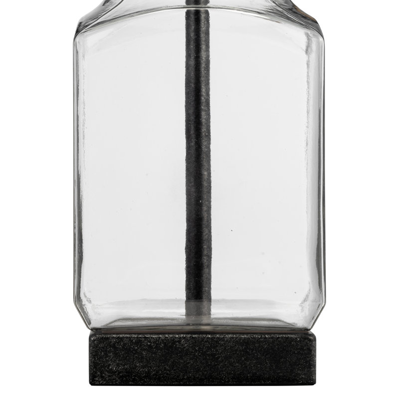 30"H Glass Bottle Table Lamp