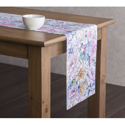 Floral 100% Cotton Table Runner
