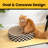 Cat Scratcher Cardboard,2 In 1 Oval Cat Scratch Pad Bowl For Indoor Kitty Grinding Claw,Round Kittens Scratching Board Corrugated Lounge Pet Beds&Furniture Protector For Couch&Carpets&Sofas