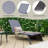 Musaab Outdoor Metal Chaise Lounge