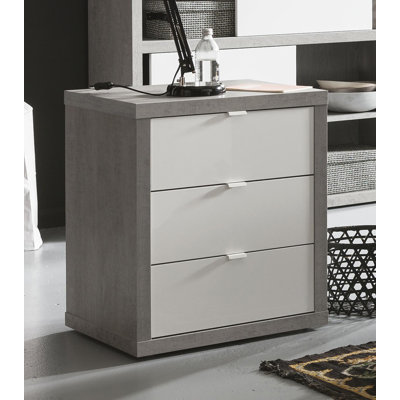 Pratico 55cm Wide 3 -Drawer File Cabinet