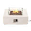 Lisdale Square Magnesium Oxide Propane Smokeless Fire Pit Table-312687955