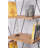 Industrial-Style Bookshelf 18.0 x 64.9 x 11.8 inches | 100% Melamine Coated Particle Board, Thickness: 0.7 inches | Numerous Shelves, Wall-Mountable, Perfect for Home or Office, Stylish & Durable Design-1709839864