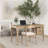 Sunfield Oak Wood w/ Cream Fabric Open Back Dining Chair