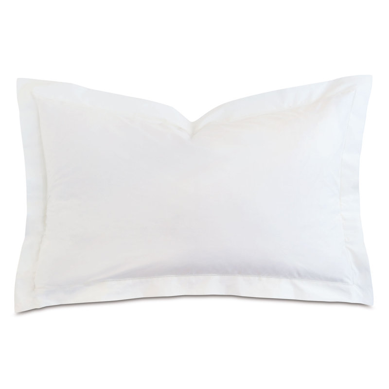 Gianna by De Medici Hemstitch Sham, White, King