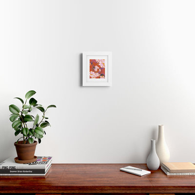 «Amber Lauder Mightier Floral Autumn», reproduction d'art encadrée