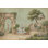 Décoration murale de jardin amovible de papier peint vert discret