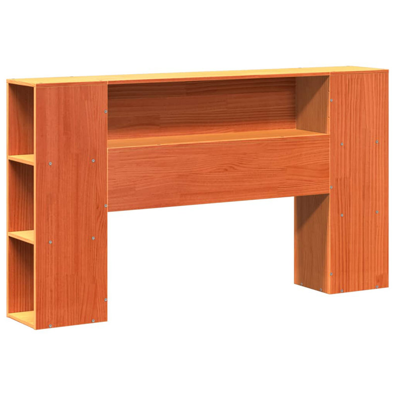 Solid Wood Headboard, Double (4'6), Wax Brown